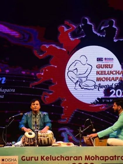 Performing a tabla solo at the Guru Kelucharan Mohapatra ji Festival in Bhubaneswar. It is an honour to play at an event named after such a legendary guru of dance.