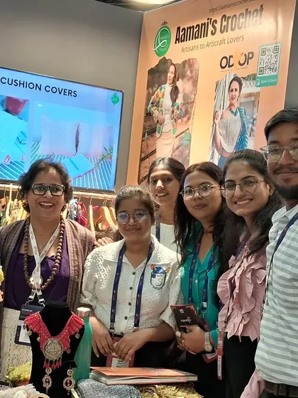 Engaging with bright students at Startup Mahakumbh. It's inspiring to share our journey with the next generation of entrepreneurs and creators.