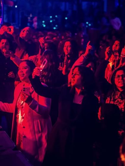 The joy is palpable. The audience at DKS Club, singing and dancing along with us, completely lost in the moment.