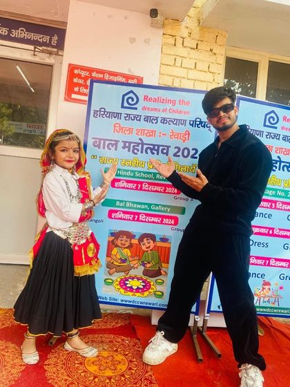 So proud that our student Navya represented Haryana at the state-level Bal Mahotsav 2024 and won 2nd prize. This is what we mean by giving dreams wings.