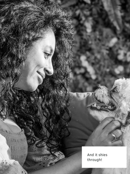 A beautiful black and white shot that emphasizes the emotion and connection between Milo and his mom. Sometimes, no color is needed to tell the story.