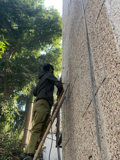 No job is too high for us. We use proper equipment to safely install cameras on multi-story buildings for our clients.