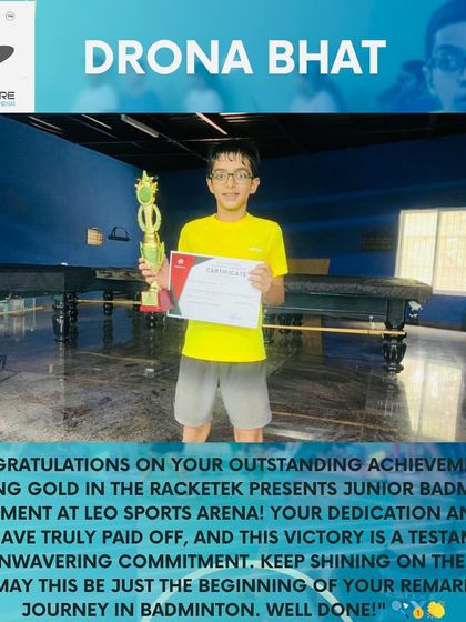 Manoj Kumar - Badminton Coaching for Kids & Youth Our Tournament Champions photo 20