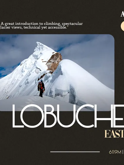 An overview of our Lobuche East expedition. This 6119m peak in Nepal is a fantastic technical climb and offers spectacular glacier views, often used for Everest acclimatization.