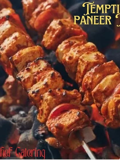 Get a taste of our tandoori magic with these tempting paneer tikkas. Marinated in rich spices and grilled to smoky perfection, they are a guaranteed crowd-pleaser and a star appetizer at any party.