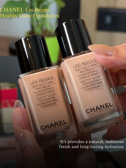 The Chanel Les Beiges Healthy Glow Foundation is a staple in my kit. It provides a natural, luminous finish and long-lasting hydration, making the skin look healthy and radiant.