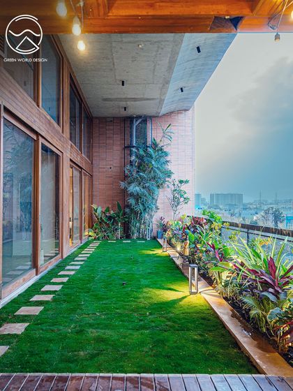 This expansive terrace at Windmills of Your Mind showcases how I integrate lush greenery with urban architecture. The design provides a natural buffer against the city, creating a private sky-garden that improves thermal comfort and offers a serene visual escape.