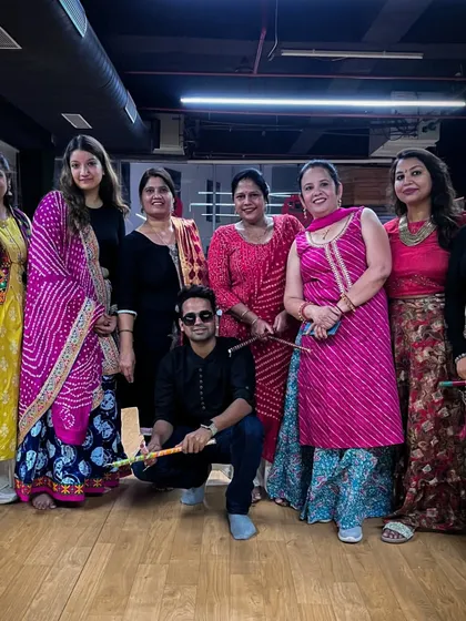 Another fantastic group from my Navratri special Dandiya workshop. I love bringing people together to celebrate our culture through the joy of dance.