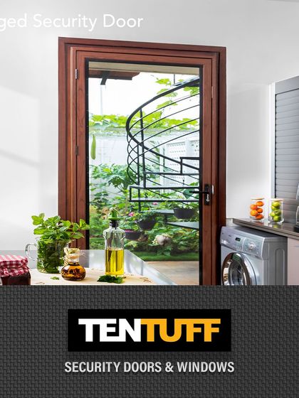 Our Hinged Security Door is perfect for securing secondary entrances like a kitchen or back door. This installation shows how it provides security and ventilation for a high-traffic area without compromising the home's design.