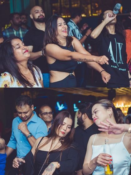 A collage of candid moments from the dancefloor.