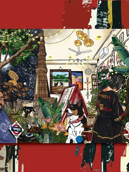 This custom Christmas illustration is one of my favorites. It’s a visual story woven with personal memories, beloved pets, and landmarks, showing how I can bring your world to life on paper.