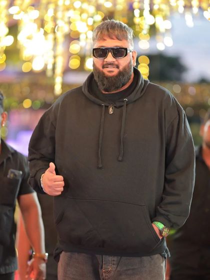 A candid shot of Rapper All OK arriving at the Chittara Star Awards.