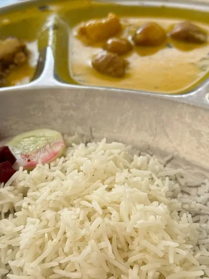 Nourishing our bodies is a key part of every retreat. Here is a simple, wholesome, and delicious satvic meal served at the ashram.
