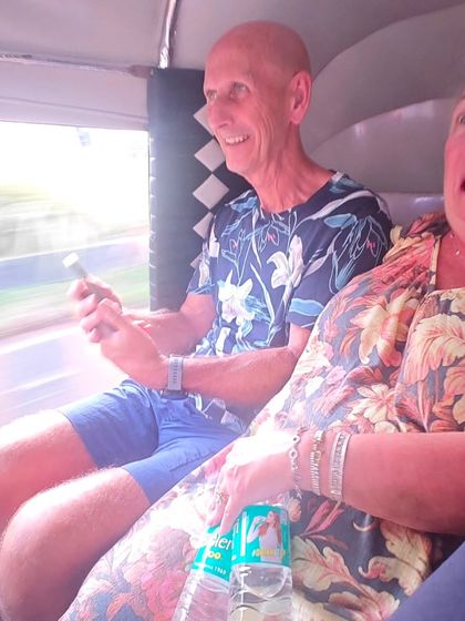 The full Mumbai experience. For my tourist guests, the adventure often includes a thrilling auto-rickshaw ride through the city's bustling streets to get to my class.