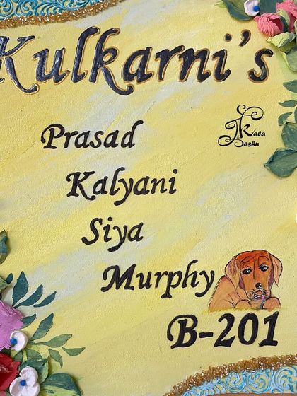 Jashn-e-Kala by Sakshi - Custom Russian Sculpture Decor Personalized Nameplates photo 9