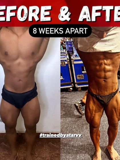 An 8-week rapid transformation for a competition. This shows how quickly we can dial in conditioning when a client is 100% committed to the plan.