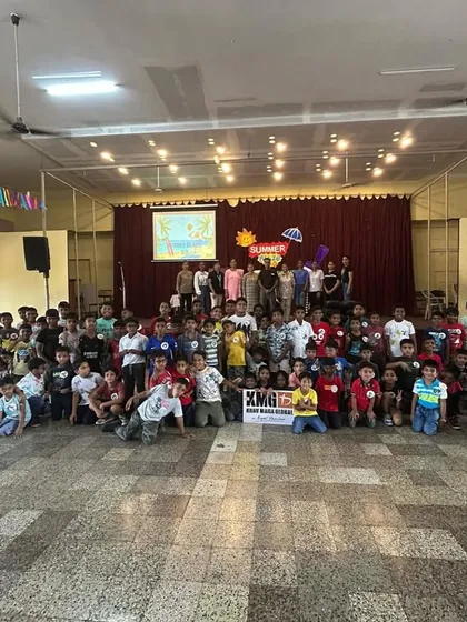 A large and energetic group of students from Loyola School, Goa, after their self-defense workshop. We believe in making training engaging and accessible for all age groups, instilling principles of safety and awareness from a young age.