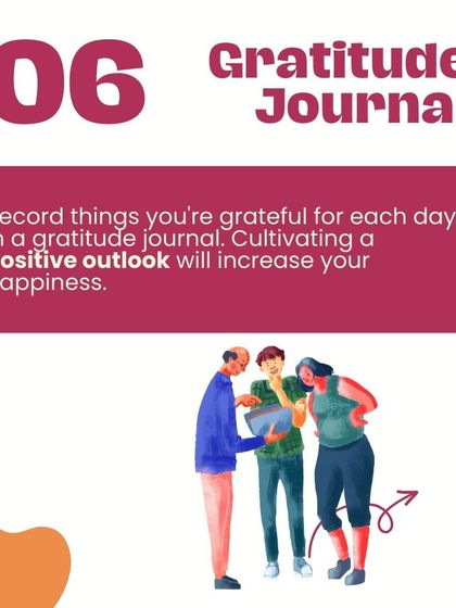 Tip 6: Keep a gratitude journal to cultivate a positive outlook on life.