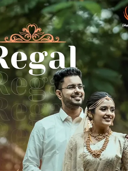 A regal couple captured in the lush greenery of Mukta. The natural setting provides a timeless and elegant backdrop for wedding portraits.
