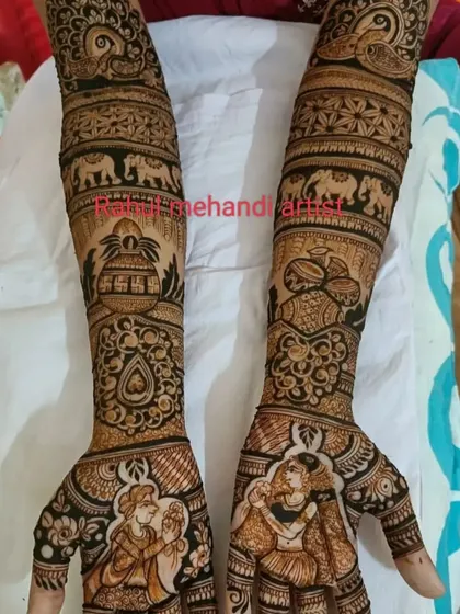 For those who want a divine touch, I create beautiful figures of gods and goddesses, like these portraits of Radha and Krishna.