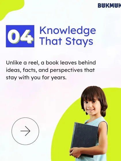 Reading is a workout for the brain. It builds sharper thinking, sparks imagination, develops deeper empathy, and leaves behind knowledge that stays with you for years. It's so much more powerful than endless scrolling.