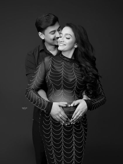 A beautiful black and white conversion of an intimate couple's portrait. Learn how monochrome can enhance the feeling of connection and timeless love.