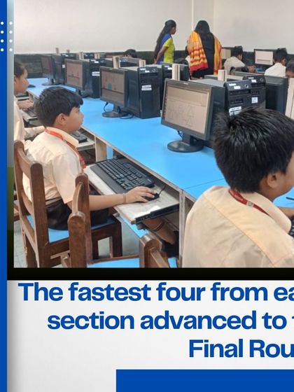 The fastest four students from each section in the preliminary round advanced to the final of "Virtual Strokes." This competitive element encourages students to sharpen their coding speed and accuracy.