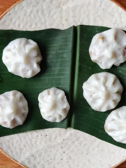 How many modaks can you eat in one sitting? I can have six! I take orders for these steamed dumplings for the Ganpati festival, delivered fresh to your home.