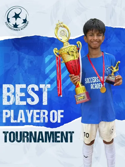 A huge congratulations to Kayden Vaz for being named the Best Player of the Tournament. His skill and hard work truly shone through, and this award is well deserved.