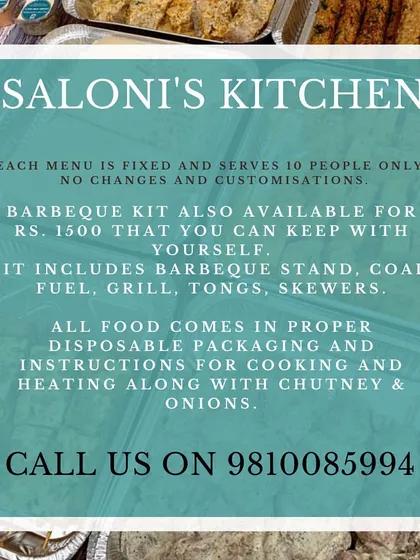 Here are the details for my DIY BBQ service. I provide all the food in disposable packaging with clear instructions, and you can even opt for a complete barbecue kit including the stand, coal, and tools.