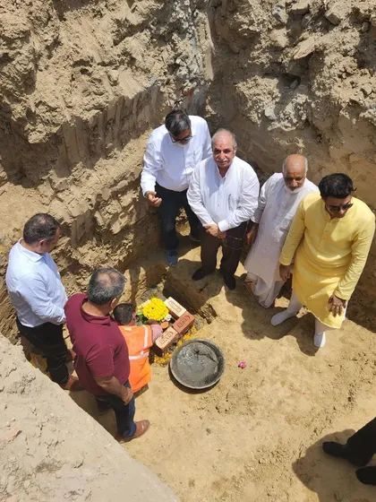 Every major project begins with a crucial first step. This was the bhoomi poojan ceremony for the new 500-bed Venkateswar super speciality hospital in Rohini, marking the start of my management of the entire project lifecycle.