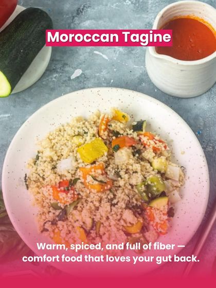 My Moroccan Tagine is warm, spiced, and full of fiber, the ultimate comfort food that loves you back.