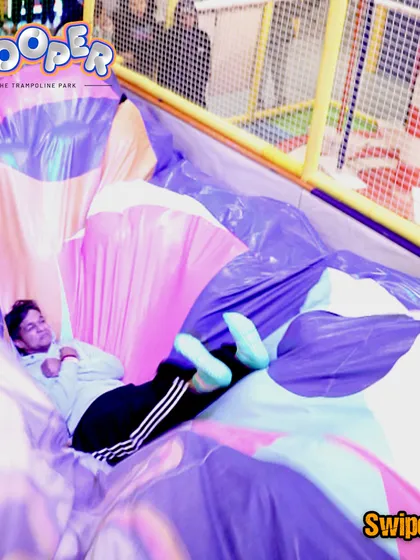 Relaxing after a fall. These soft inflatables ensure every landing is a comfortable one.