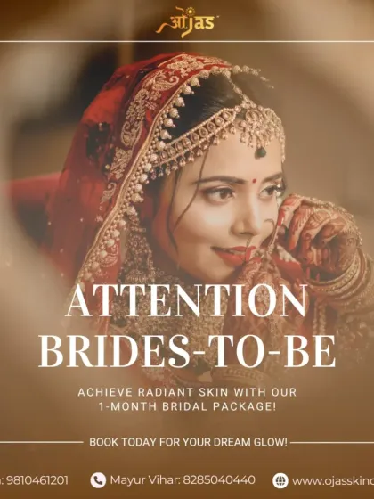 Attention brides-to-be. Achieve radiant skin for your big day with our 1-month bridal package. Book today to start your journey to your dream glow.