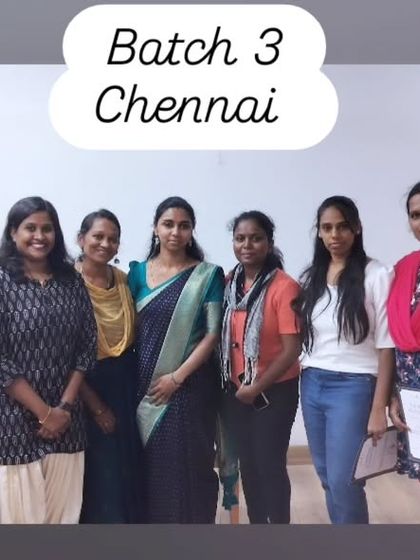 A memorable moment with my Batch 3 students in Chennai. I occasionally travel to other cities for workshops.