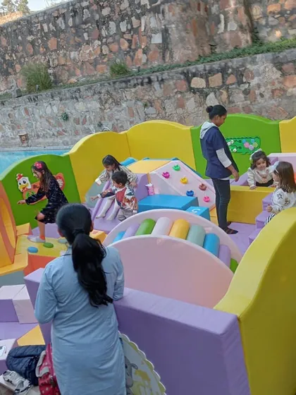 A wider view of the fun by the pool. Our team is always on hand to ensure a safe and supervised play environment for all the little guests.