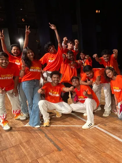 This is our VibeTribe! That post-show happiness when the whole crew comes together is the best feeling. This picture captures the pure energy and family spirit we have here at Dancing Mantras.