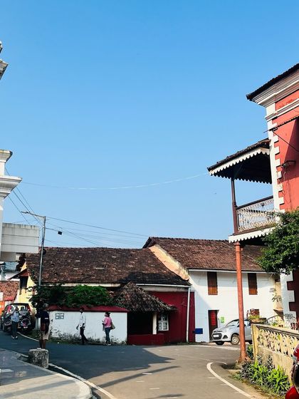 The beautiful architecture and street life of Fontainhas, Goa.