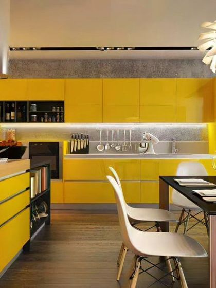 Modular Kitchen - Modular Home Interiors Efficient L-Shaped & U-Shaped Kitchens photo 29