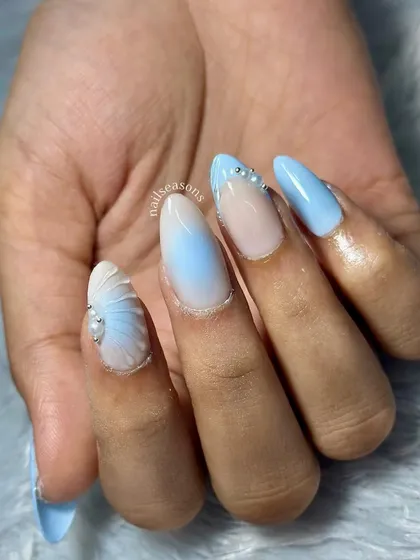 Another angle of this beautiful ocean-themed set.