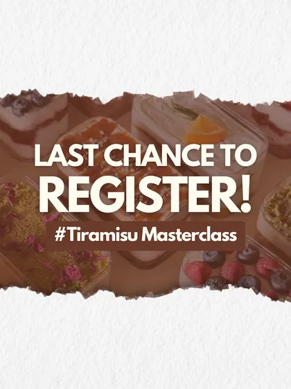 Last chance to register for my Tiramisu Masterclass! Learn to make over 15 unique flavors, all vegan, gluten-free, and refined sugar-free.