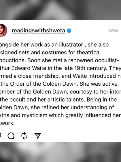 Pamela Colman Smith was an incredible artist, a member of the Golden Dawn, and an advocate for women's rights. Despite her immense contribution, she was overshadowed, received no credit, and died broke. We honor her by calling the deck the "Smith-Waite" deck.