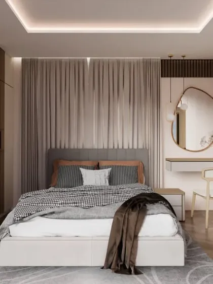 With my 3D visualization service, you can see your future bedroom before we even start. This render shows how we plan the layout, color scheme, and furniture placement to ensure every detail is perfect for you.