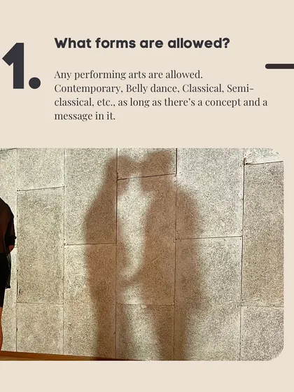 What forms are allowed at Uncut? Any performing arts are allowed, as long as there's a concept and a message in it.