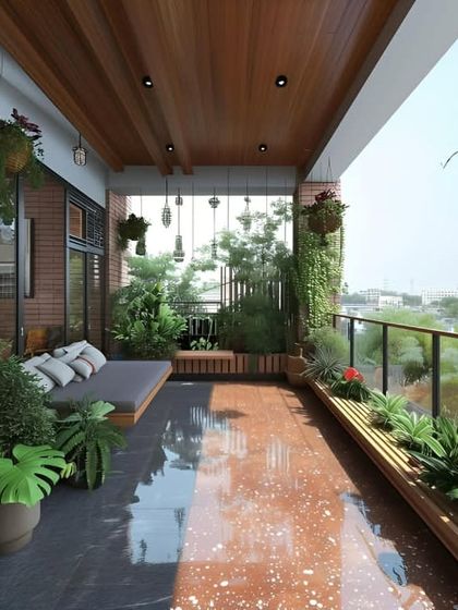 Interiors - Balcony Design & Landscaping Lush Green Havens photo 10