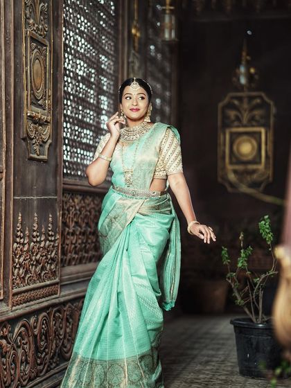 Designer Trends - Ethnic & Occasion Wear Rental Elegant Kanchi & Silk Sarees photo 15