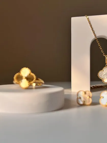 A closer look at my four-leaf clover collection. Whether for a daily reminder of hope or a statement for a special occasion, these pieces are timelessly elegant.