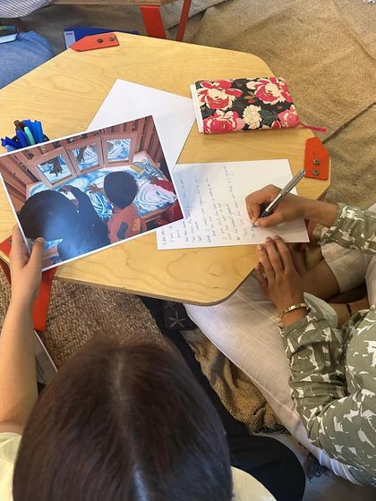 Documentation is a key part of our Reggio Emilia-inspired philosophy. In our training sessions, educators learn to observe, document, and reflect on a child's learning process by analyzing photographs and writing detailed observations.