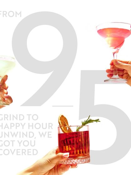 We've got you covered from the 9-to-5 grind to happy hour. Transition seamlessly from work to relaxation with our diverse selection of handcrafted cocktails.