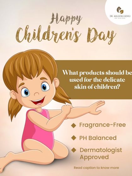A child's skin barrier is more delicate and permeable than an adult's. On Children's Day, I emphasize that simple is safer. Always choose products for children that are fragrance-free, pH-balanced, and have minimal ingredients to reduce the risk of irritation.
